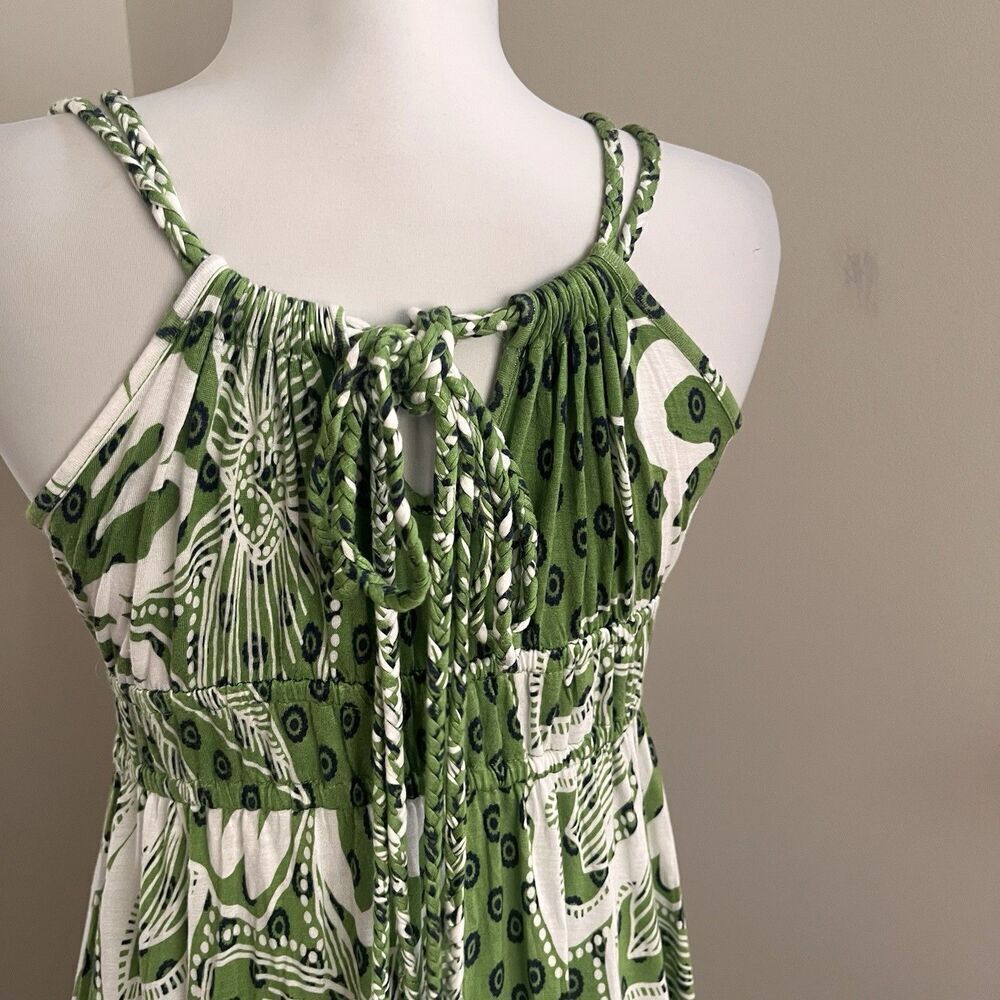 Old Navy Y2K Babydoll Floral Maxi Dress Smal Green - Picture 11 of 14